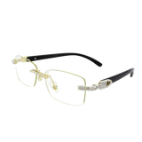 Rhinestone Square Sunglasses