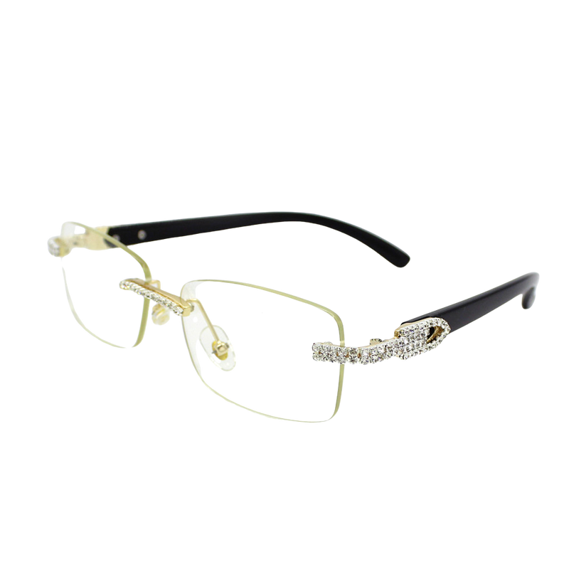 Rhinestone Square Sunglasses
