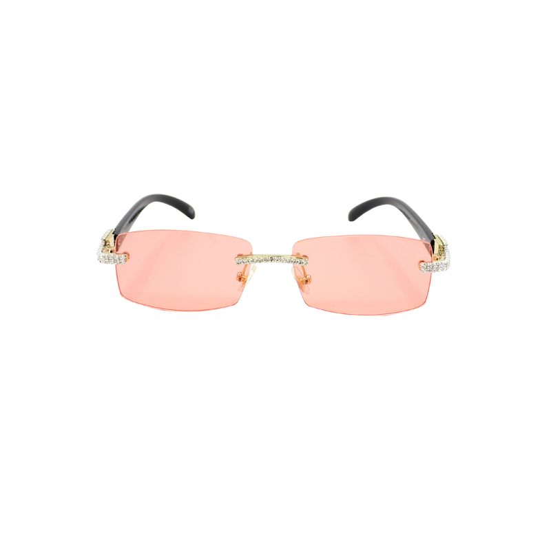 Rhinestone Square Sunglasses