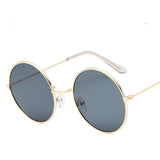 Lunettesx De Soleil Retro Pour Femmes, Effet Miroir, Style Rond Rose, Styliste De Marque, Alliage Pour Femmes,