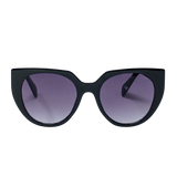 Oversized Black Cat Eye Sunglasses