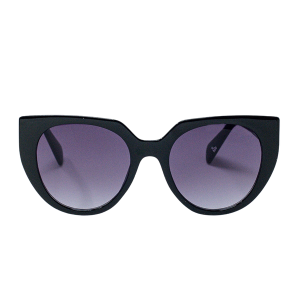 Oversized Black Cat Eye Sunglasses