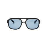 Blue Lens Sunglasses – Black Frames