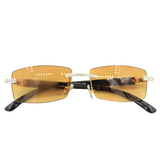 Rhinestone Square Sunglasses