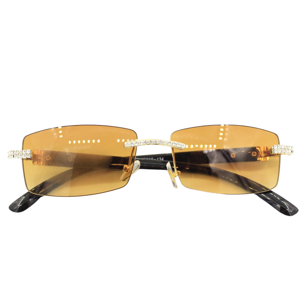 Rhinestone Square Sunglasses