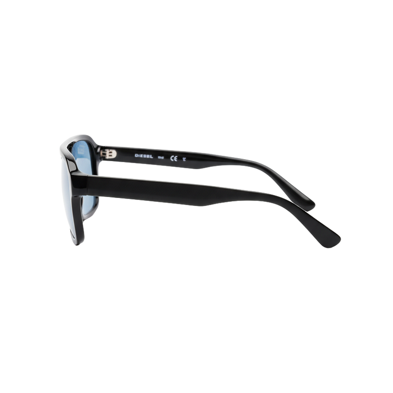 Blue Lens Sunglasses – Black Frames
