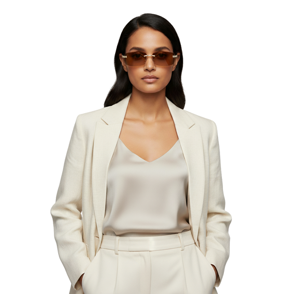 Rhinestone Square Sunglasses