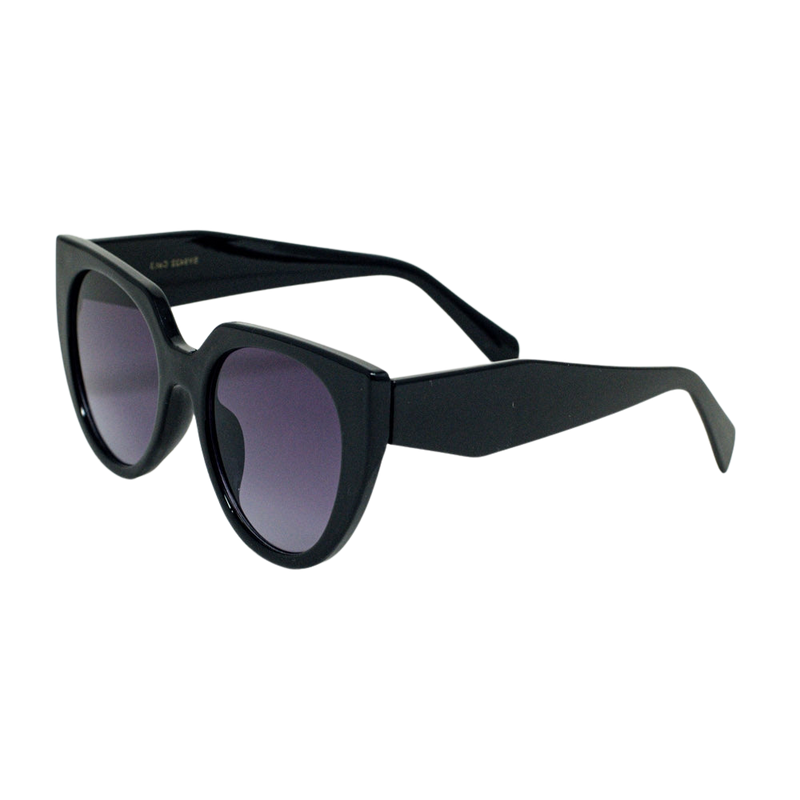 Oversized Black Cat Eye Sunglasses