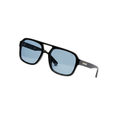 Blue Lens Sunglasses – Black Frames