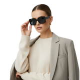 Vintage-Inspired Black Cat Eye Shades