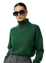 Modern Oversized Sunglasses in Black