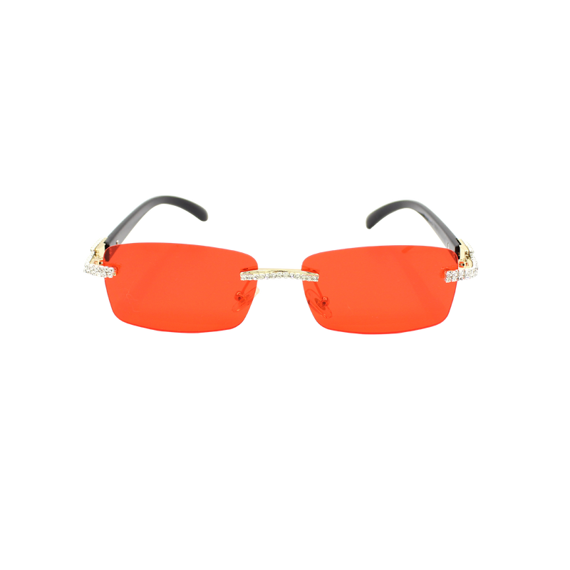 Rhinestone Square Sunglasses