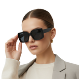 Vintage-Inspired Black Cat Eye Shades