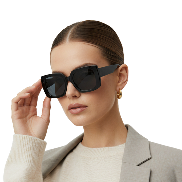 Vintage-Inspired Black Cat Eye Shades