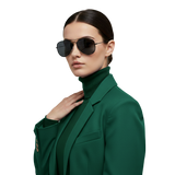 Retro Black Aviator Shades – Smoke Lens
