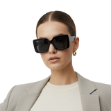 Vintage-Inspired Black Cat Eye Shades