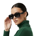 Modern Oversized Sunglasses in Black
