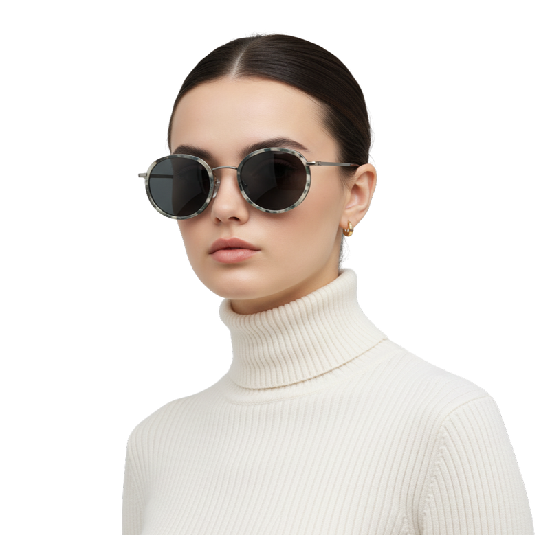 Dora - Metal & Wood Sunglasses
