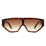 Firelily - Geometric Square Futuristic Fashion Sunglasses