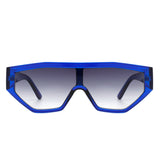 Firelily - Geometric Square Futuristic Fashion Sunglasses