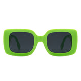 Jadestone - Square Retro Flat Top Fashion Sunglasses
