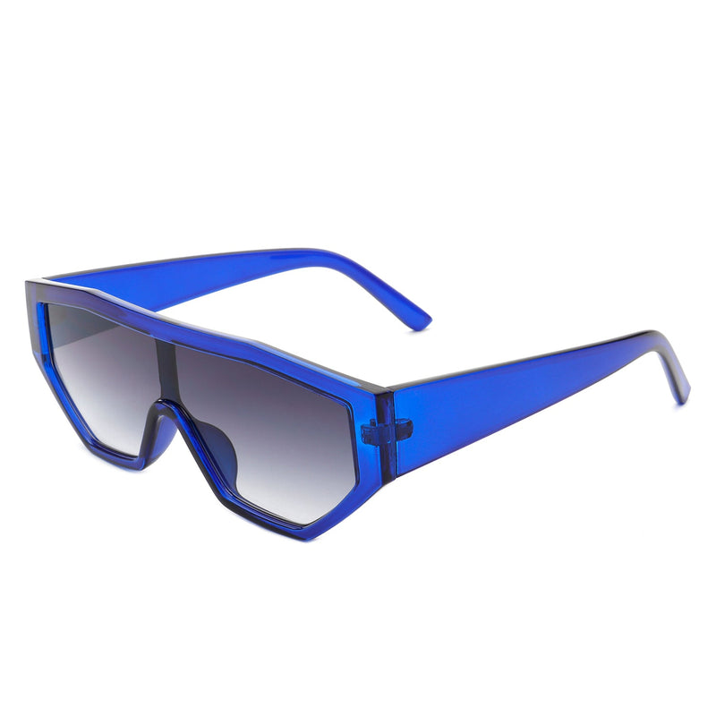 Firelily - Geometric Square Futuristic Fashion Sunglasses