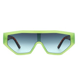 Firelily - Geometric Square Futuristic Fashion Sunglasses