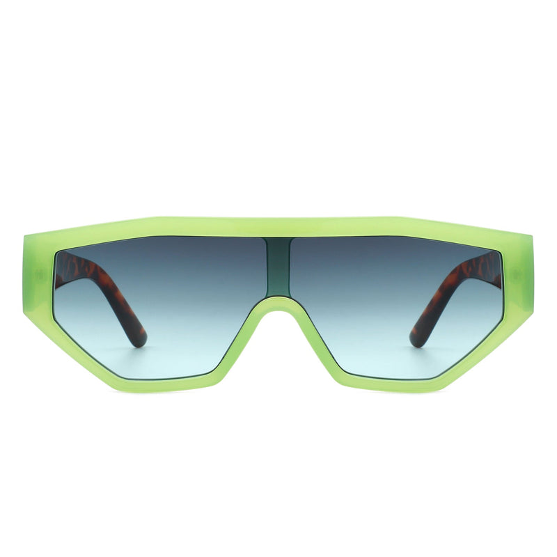 Firelily - Geometric Square Futuristic Fashion Sunglasses