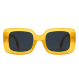 Jadestone - Square Retro Flat Top Fashion Sunglasses