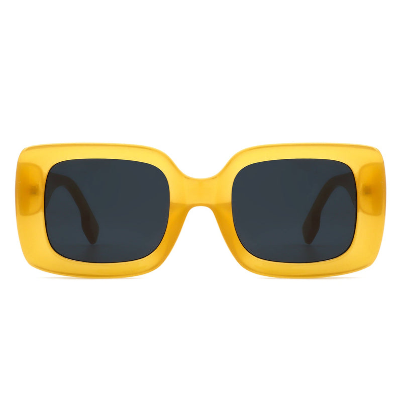 Jadestone - Square Retro Flat Top Fashion Sunglasses