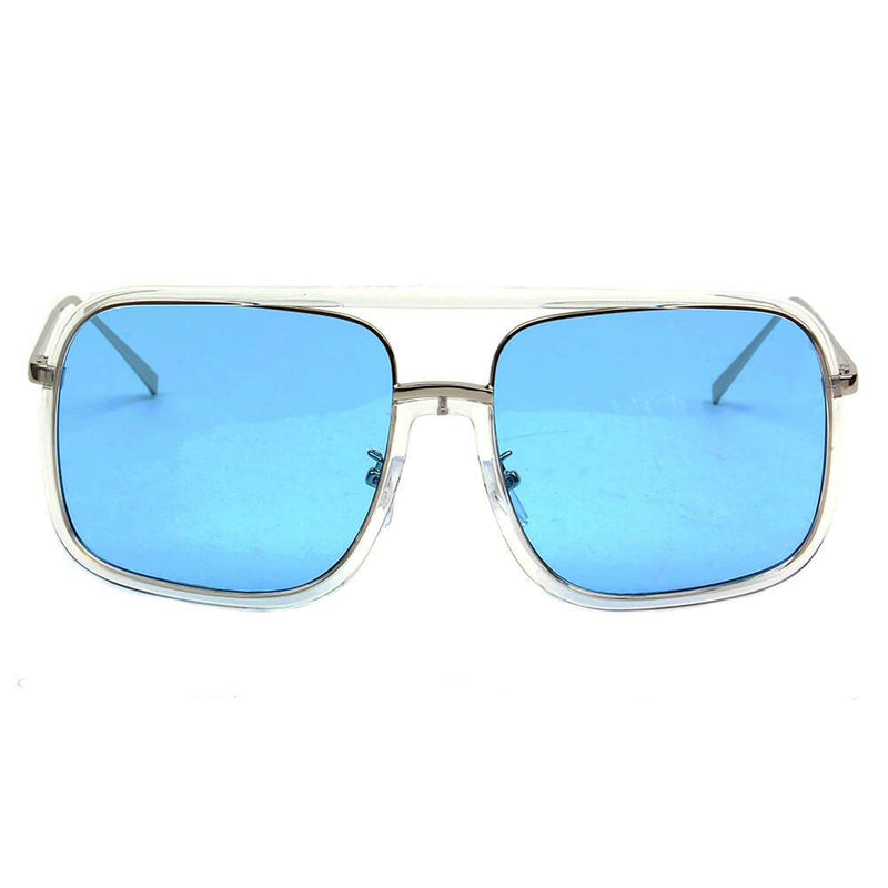 MAGNA | Oversized Pillowed Square Fashion Rim Aviator Design Sunglasses