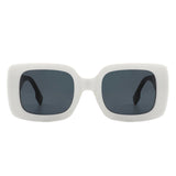 Jadestone - Square Retro Flat Top Fashion Sunglasses