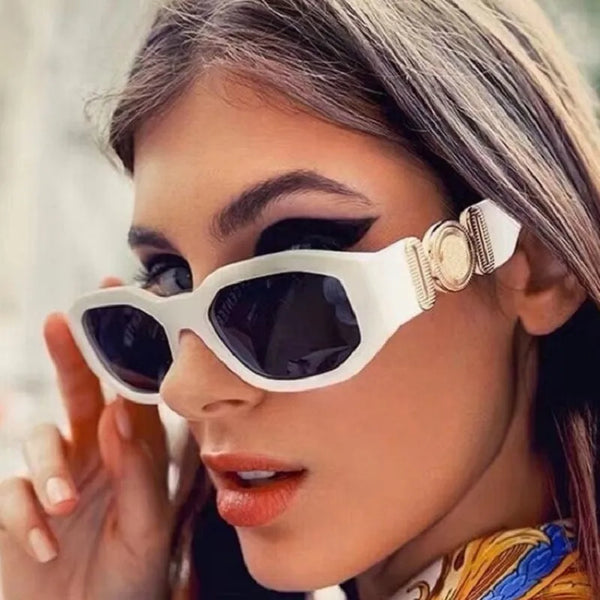 Small Rectangle Sunglasses Men Women Square Sun Glasses Travel Shades Vintage
