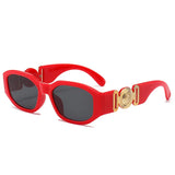Small Rectangle Sunglasses Men Women Square Sun Glasses Travel Shades Vintage
