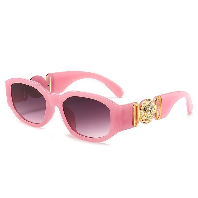 Small Rectangle Sunglasses Men Women Square Sun Glasses Travel Shades Vintage