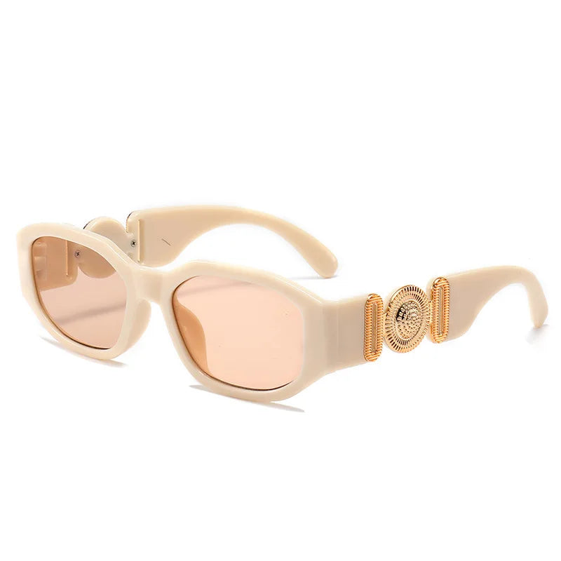 Small Rectangle Sunglasses Men Women Square Sun Glasses Travel Shades Vintage