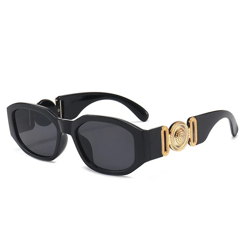 Small Rectangle Sunglasses Men Women Square Sun Glasses Travel Shades Vintage