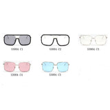 MAGNA | Oversized Pillowed Square Fashion Rim Aviator Design Sunglasses