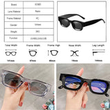 SO&EI Ins Popular Fashion Small Square Polarized Sunglasses
