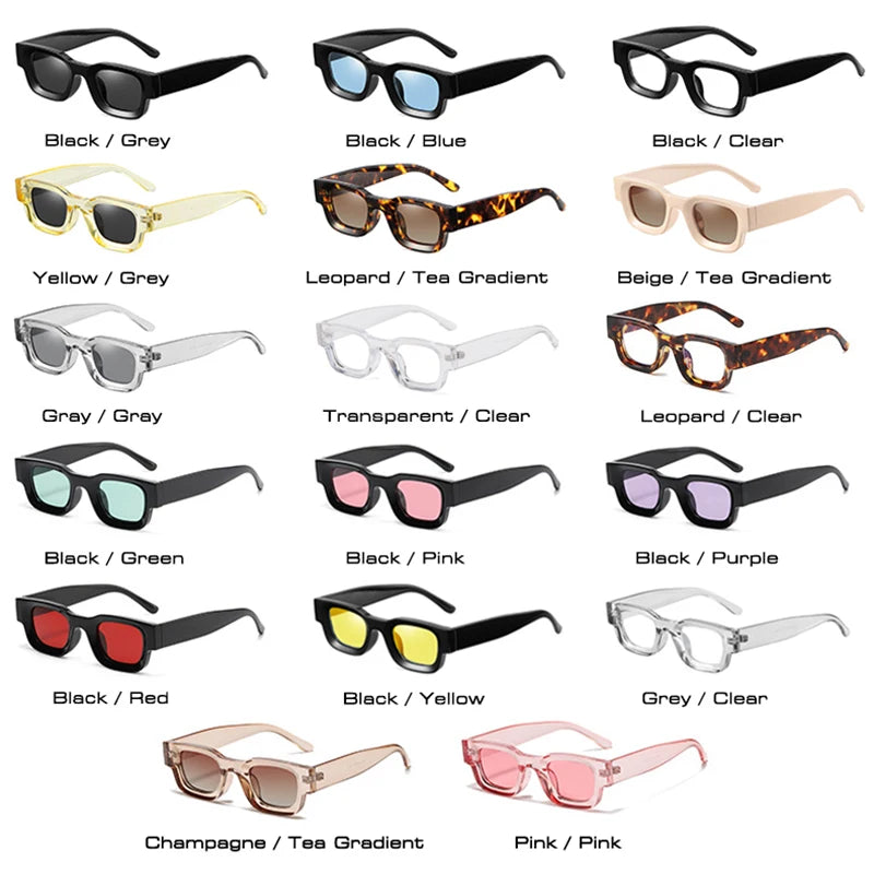 SO&EI Ins Popular Fashion Small Square Polarized Sunglasses