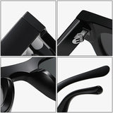 SO&EI Ins Popular Fashion Small Square Polarized Sunglasses