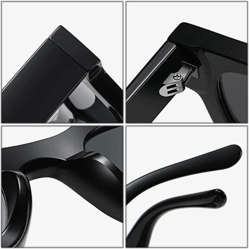 SO&EI Ins Popular Fashion Small Square Polarized Sunglasses